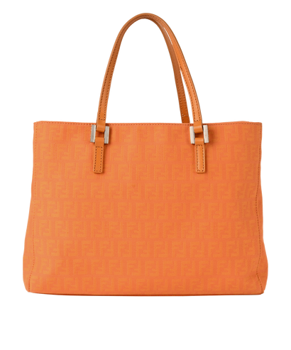 FF Mini Tote, £350, Handbags, Orange, Canvas, Front view